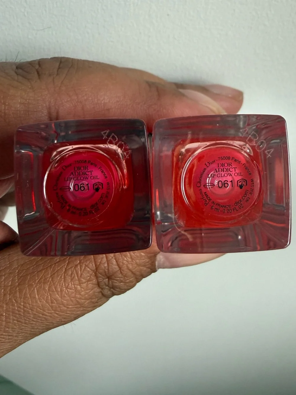 Set of 2: Dior Lip Glow Oil - 061 Poppy Coral